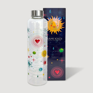 Celestial Glass Bottle - Sacred heart